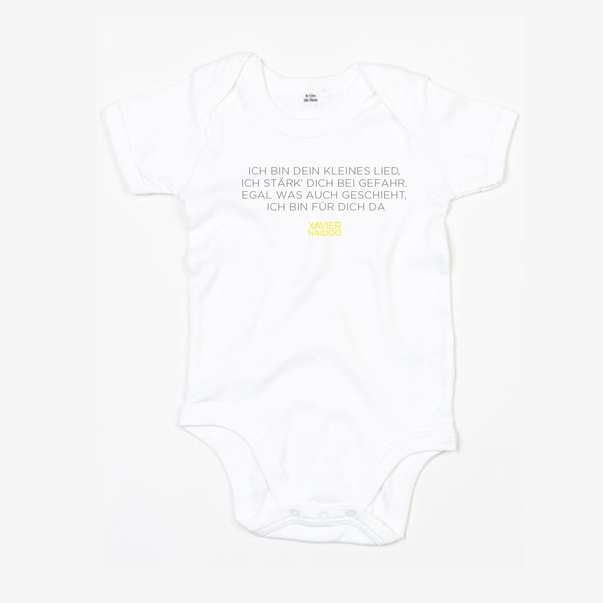 Xavier Naidoo "Kleines Lied" Baby Body, weiß